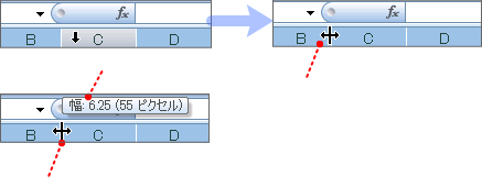 マウスポインタの移動